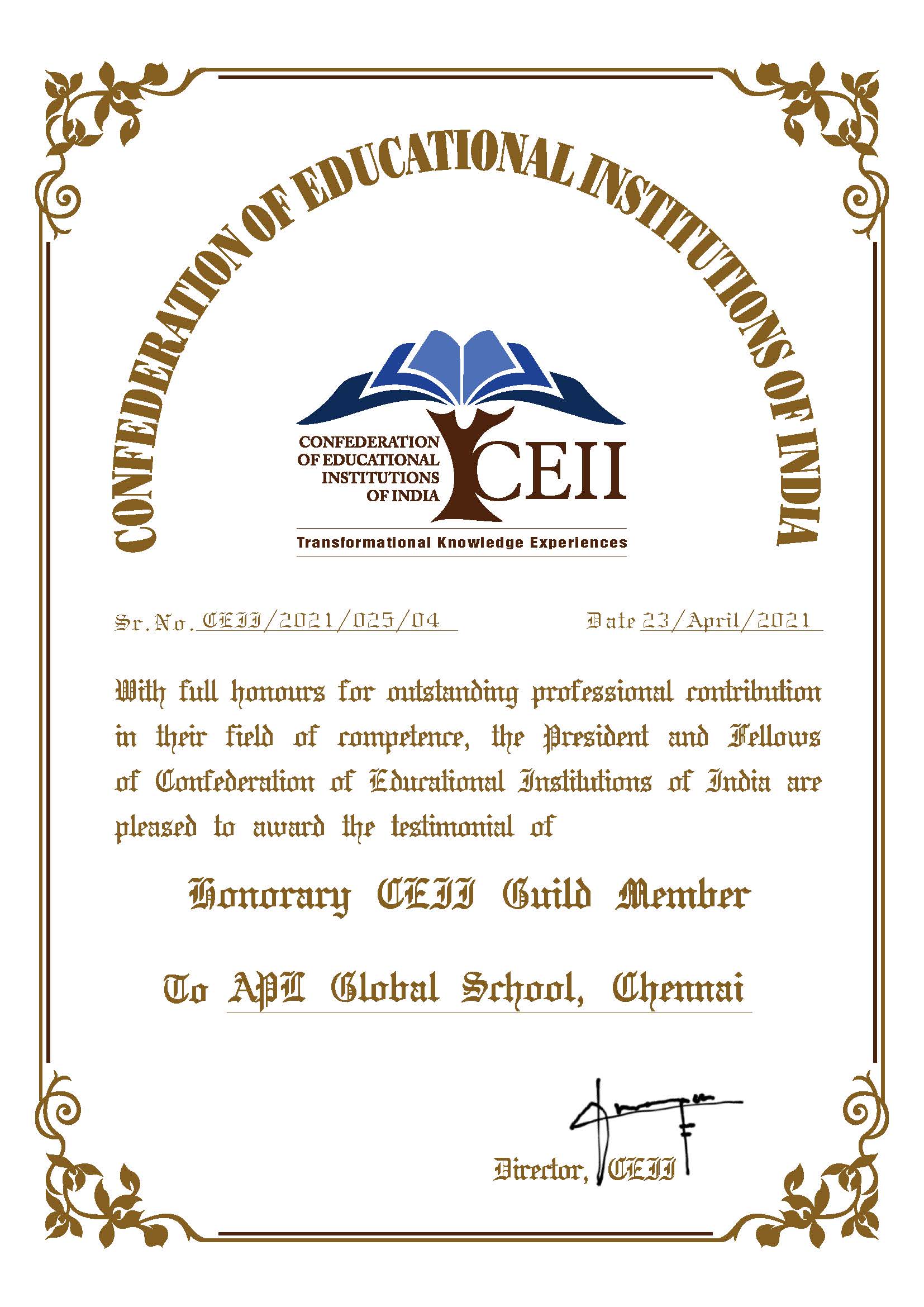 CEII Most Innovational Pedagogy Award 2020–21